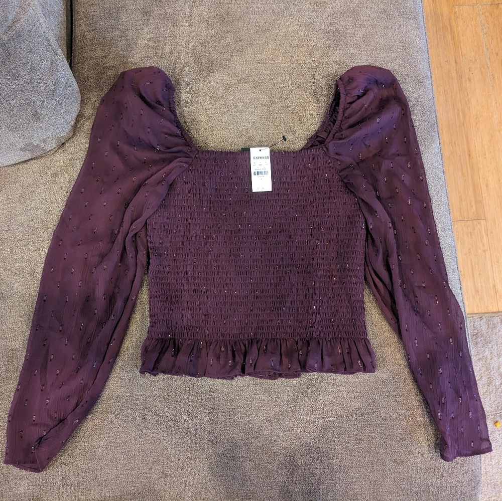 Express purple blouse